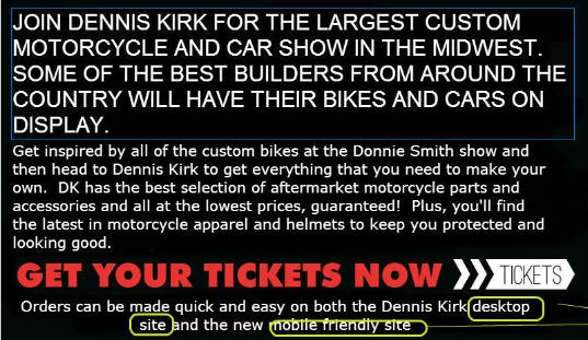 It's Time - FROM DENNIS KIRK! - Get Your Tickets
