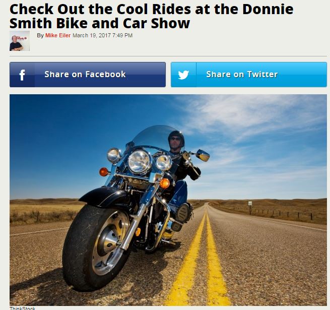 Media Updates of the Donnie Smith Bike Show