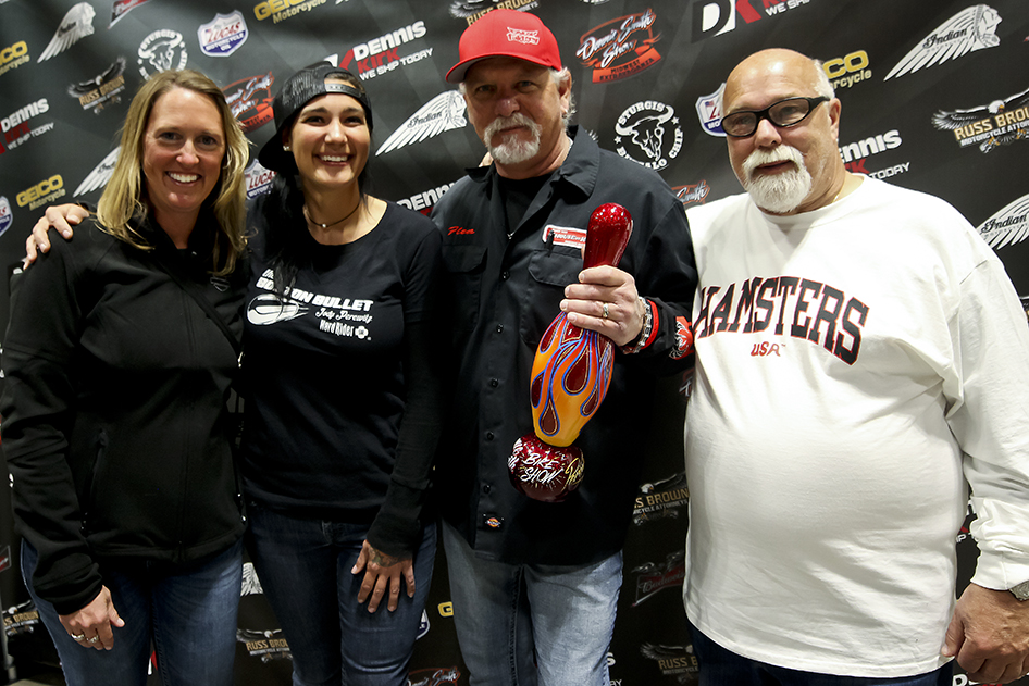 Custom Motorcycle Builders Dave and Jody Perewitz and Flea of House of Kolor